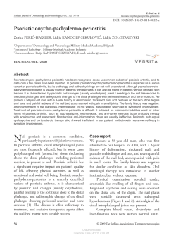 Psoriatic onycho-pachydermo-periostitis