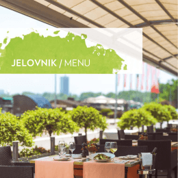 jelovnik / menu - Grand Casino Beograd