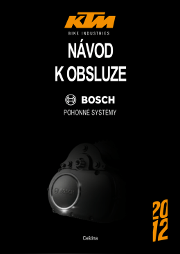 Návod pohonu Bosch 2012