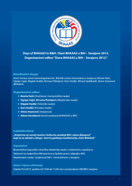 20. Aprila, 2012. Finalni Program - PDF dokument
