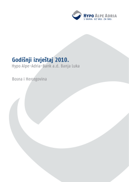 Godišnji izvještaj 2010. - Hypo Alpe-Adria