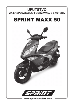 Maxx 50 uputstvo.indd - SPRINT Skuteri