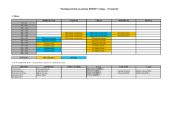 Распоред наставе за школску 2010/2011 годину, у II
