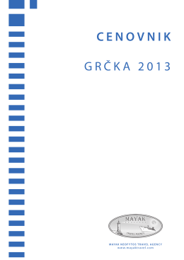 CENOVNIK GRČKA 2013