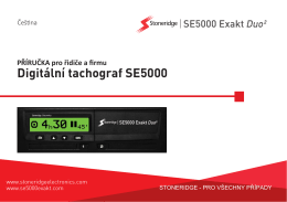 Řidič - SE5000 Digital Tachograph from Stoneridge Electronics
