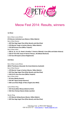 Meow Fest 2014: Results, winners