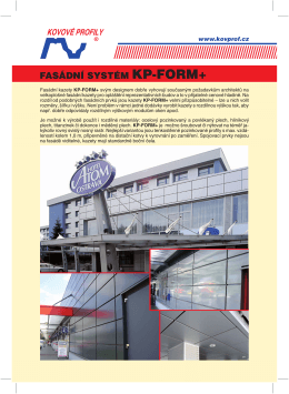 Fasádní kazety KP-FORM+ svým designem dobře vyhovují