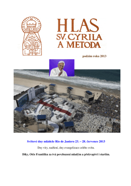 Hlas sv. Cyrila a Metoda - Podzim 2013