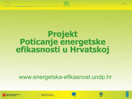 Projekt Poticanje energetske efikasnosti u Hrvatskoj