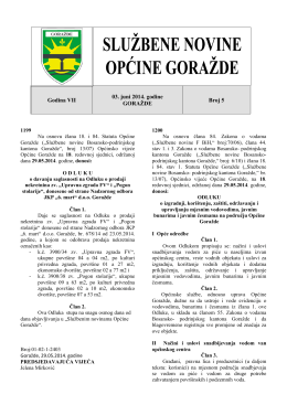 Broj 5.pdf - Općina Goražde