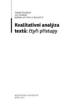 Kvalitativni analyza textu