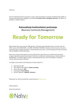 Ready for Tomorrow - NATIVE Consulting