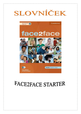 Face2Face: Starter, slovníček