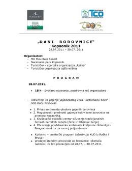 Dani Borovnice Kopaonik - PROGRAM 2011.pdf