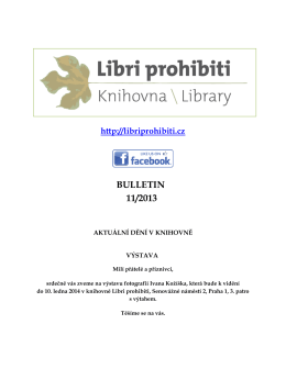 Bulletin 2013/11 - Libri prohibiti