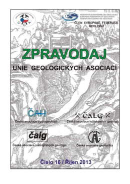 říjen 2013 - Česká asociace ložiskových geologů