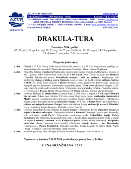 DRAKULA-TURA - Azur Travel Agency