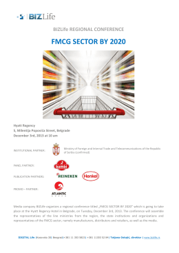 BIZLife REGIONAL CONFERENCE FMCG SECTOR BY 2020