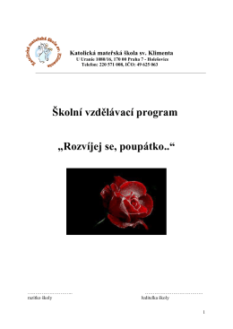 ke stažení (PDF) - Katolická mateřská škola sv. Klimenta