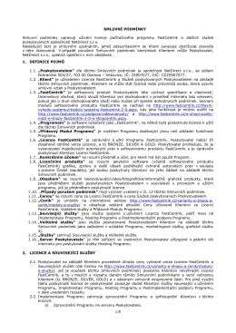 Smluvní podmínky FastCentrik platné od 10. 9. 2012 (PDF)