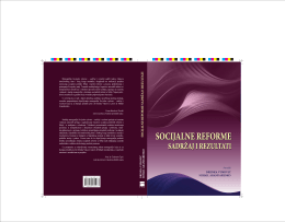 socijalne reforme - Hrvatska znanstvena bibliografija