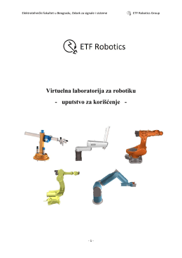 Virtuelna laboratorija za robotiku - ETF Robotics