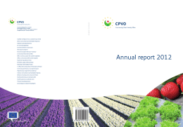 Annual report 2012 - CPVO