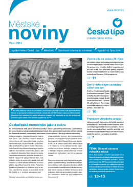 10/2014 Říjen - Městské noviny Česká Lípa