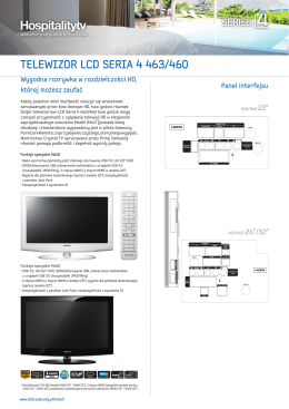 TELEWIZOR LCD SERIA 4 463/460