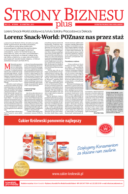 Lorenz Snack-World: POZnasz nas przez staż