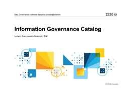 Information Governance Catalog
