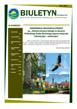 Biuletyn_2_2014.pdf - Podlaska Regionalna Organizacja Turystyczna