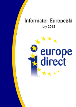 Informator Europejski – Luty 2013 - Europe Direct Bielsko