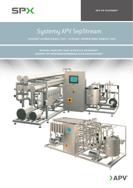Systemy APV SepStream