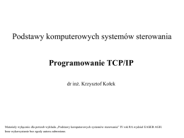 Programowanie TCP/IP
