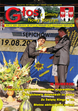 Głos z Gminy Nowy Korczyn Nr 29/12 (4) Wrzesień 2012r.