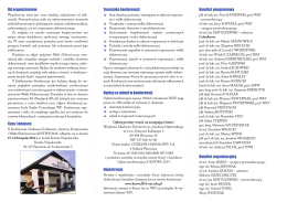 Komunikat (PDF) - kntwe 2014 - Wojskowa Akademia Techniczna