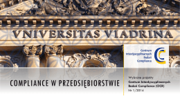 Sprawozdanie z działalności CICR - European University Viadrina