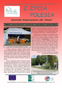 zobacz - Stowarzyszenie Lokalna Grupa Działania „Polesie”