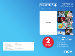 przewodnik po ofercie SMART HD+ - Glob-Sat