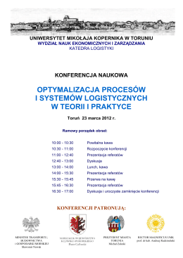Program II Konferencji Naukowej - Wydział Nauk Ekonomicznych i