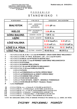 Rozkład jazdy komunikacji gminnej (od 3.02.2014)