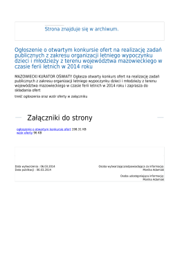 Generuj PDF - Kuratorium Oświaty w Warszawie