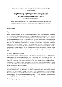 EuroMemorandum 2013 Summary_Polish