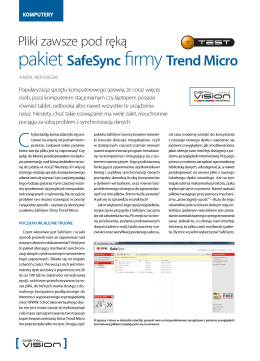 pakiet SafeSync firmy Trend Micro