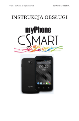 myPhone C-Smart - Instrukcja Obsługi [PL]