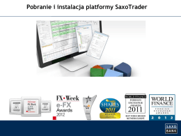 Pobranie i instalacja platformy SaxoTrader