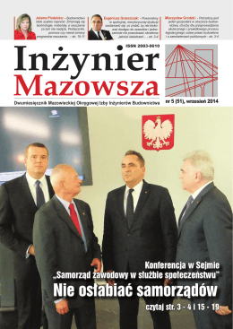 Inżynier Mazowsza - Mazowiecka Izba Inżynierów Budownictwa