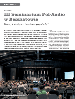 Relacja z III Seminarium w Belchatowie 2013 (LSI) - Pol