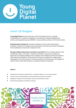Junior UX Designer - Young Digital Planet